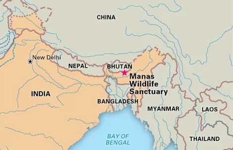 manas location map